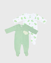 Set 2 Pijamas Estampado Oveja Niño Verde